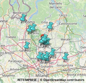 Mappa Via U. Giordano, 20833 Giussano MB, Italia (11.05313)