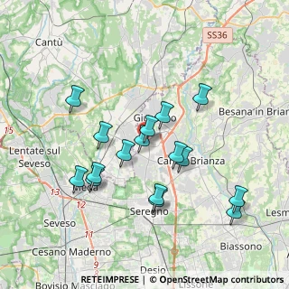 Mappa Via Umberto Giordano, 20833 Giussano MB, Italia (3.47313)