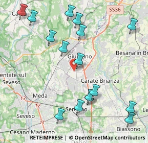 Mappa Via U. Giordano, 20833 Giussano MB, Italia (4.84563)