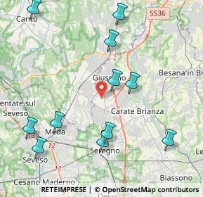 Mappa Via Umberto Giordano, 20833 Giussano MB, Italia (4.71818)