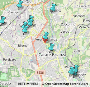 Mappa Via Roma, 20843 Verano Brianza MB, Italia (2.82933)