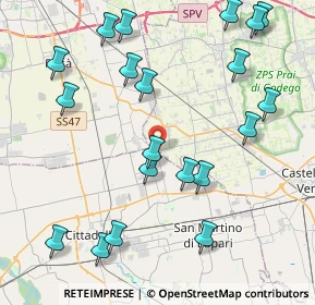 Mappa Via Sega, 35018 San Martino di Lupari PD, Italia (4.8705)