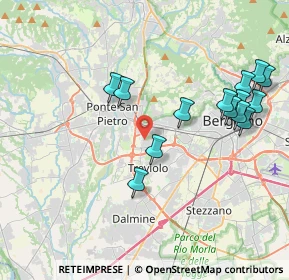 Mappa Via Mohandas Karamchand Gandhi, 24035 Curno BG, Italia (4.21429)