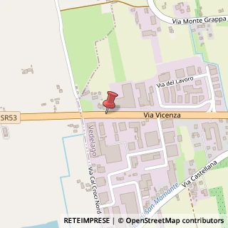 Mappa Via Vicenza, 43, 31050 Vedelago, Treviso (Veneto)