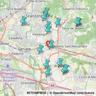 Mappa Via Gandhi, 24068 Seriate BG, Italia (2.15667)
