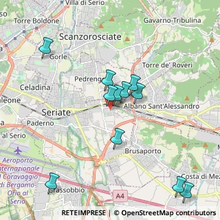 Mappa Via Gandhi, 24068 Seriate BG, Italia (1.93182)
