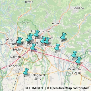 Mappa Via Gandhi, 24068 Seriate BG, Italia (7.37286)