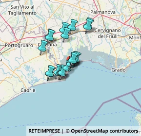 Mappa Via Spilimbergo, 33054 Lignano Sabbiadoro UD, Italia (8.865)