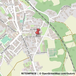 Mappa Via San Giuseppe, 11, 28040 Borgo Ticino, Novara (Piemonte)