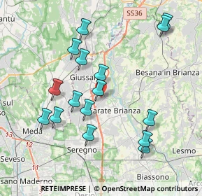 Mappa 20843 Verano Brianza MB, Italia (3.91438)