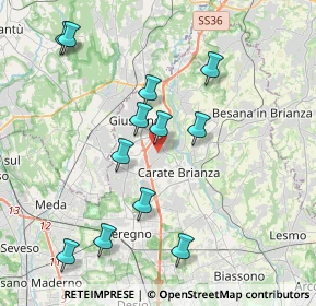 Mappa 20843 Verano Brianza MB, Italia (3.98917)