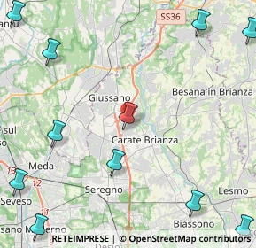 Mappa 20843 Verano Brianza MB, Italia (6.62636)