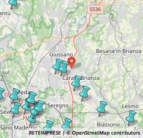 Mappa 20843 Verano Brianza MB, Italia (6.5475)