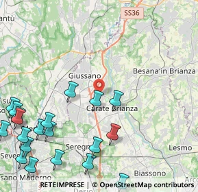 Mappa 20843 Verano Brianza MB, Italia (6.0485)