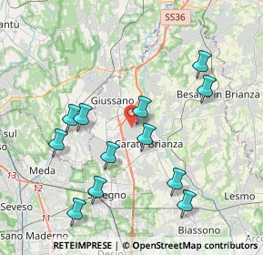 Mappa 20843 Verano Brianza MB, Italia (4.05417)