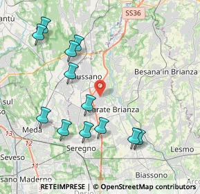 Mappa 20843 Verano Brianza MB, Italia (4.27917)