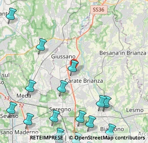 Mappa 20843 Verano Brianza MB, Italia (6.42222)