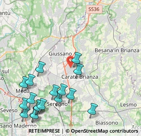 Mappa 20843 Verano Brianza MB, Italia (5.22056)