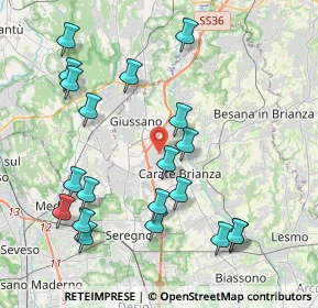 Mappa 20843 Verano Brianza MB, Italia (4.449)