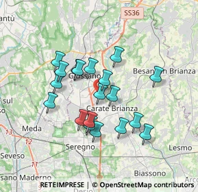 Mappa 20843 Verano Brianza MB, Italia (2.95737)
