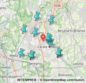 Mappa 20843 Verano Brianza MB, Italia (3.0825)