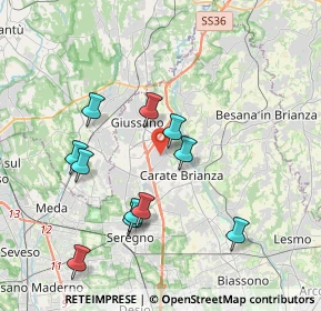 Mappa 20843 Verano Brianza MB, Italia (3.69364)