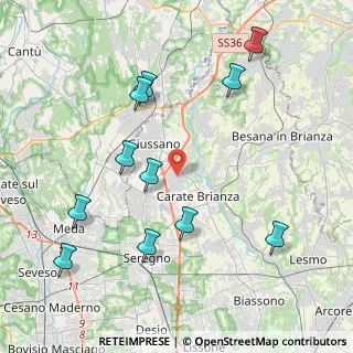 Mappa 20843 Verano Brianza MB, Italia (4.53273)