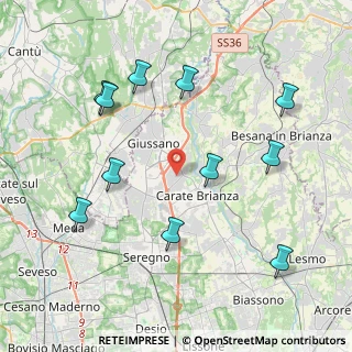 Mappa 20843 Verano Brianza MB, Italia (4.45)