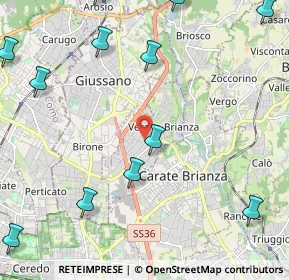 Mappa 20843 Verano Brianza MB, Italia (3.025)