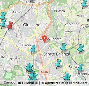 Mappa 20843 Verano Brianza MB, Italia (3.39722)