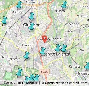 Mappa 20843 Verano Brianza MB, Italia (3.05625)