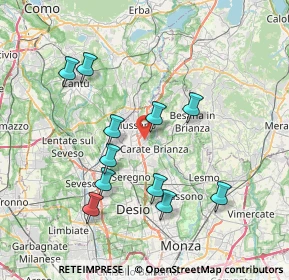 Mappa 20843 Verano Brianza MB, Italia (7.29909)