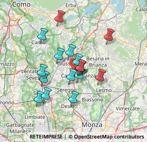 Mappa 20843 Verano Brianza MB, Italia (5.49235)