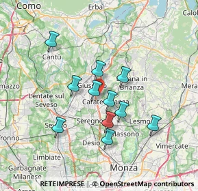 Mappa 20843 Verano Brianza MB, Italia (5.88273)