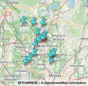 Mappa 20843 Verano Brianza MB, Italia (5.65571)