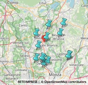 Mappa 20843 Verano Brianza MB, Italia (6.64462)