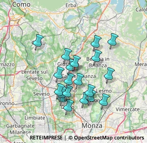 Mappa 20843 Verano Brianza MB, Italia (6.11)