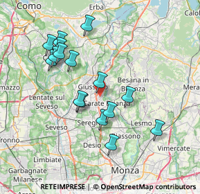 Mappa 20843 Verano Brianza MB, Italia (7.095)