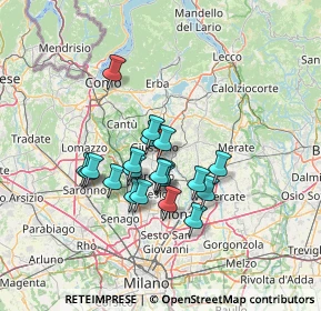 Mappa 20843 Verano Brianza MB, Italia (10.6505)