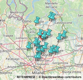 Mappa 20843 Verano Brianza MB, Italia (10.576)