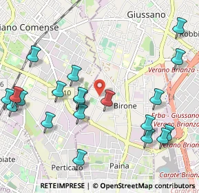 Mappa Via del dosso, 20833 Giussano MB, Italia (1.2415)