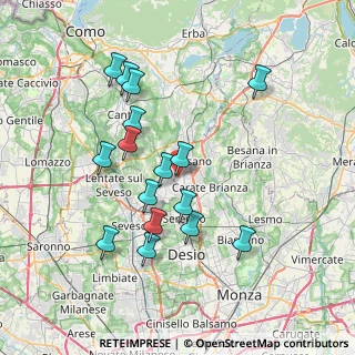 Mappa Via del dosso, 20833 Giussano MB, Italia (7.08875)