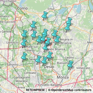 Mappa Via del dosso, 20833 Giussano MB, Italia (6.38526)
