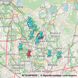 Mappa Via della Tecnica, 20833 Giussano MB, Italia (6.12667)