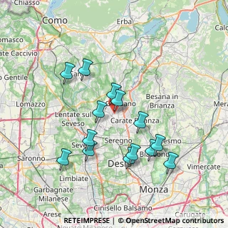 Mappa Via del dosso, 20833 Giussano MB, Italia (7.04714)