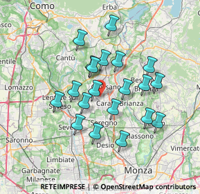 Mappa Via della Tecnica, 20833 Giussano MB, Italia (6.107)