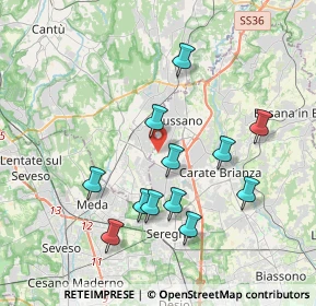 Mappa Via della Tecnica, 20833 Giussano MB, Italia (3.63917)