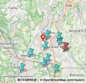 Mappa Via della Tecnica, 20833 Giussano MB, Italia (3.79)