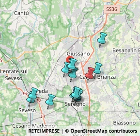 Mappa Via della Tecnica, 20833 Giussano MB, Italia (3.34933)