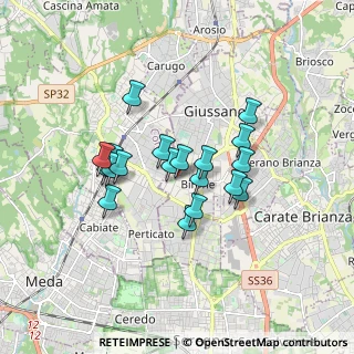 Mappa Via della Tecnica, 20833 Giussano MB, Italia (1.3545)
